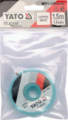 TAŚMA ROZLUTOWNICZA PLECIONKA MIEDZIANA 1.5MM*1.5M
