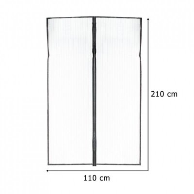 Moskitiera siatka magnetyczna LUARO na drzwi solidna mocny magnes 110x210cm
