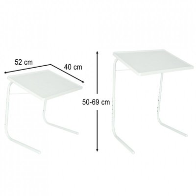 Stolik pod laptopa do laptopa stół wielofunkcyjny składany regulowany 69cm biały
