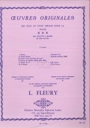 Fleury L.: Oeuvres originales des 17E ET 18E SIECLES na flet i fortepiana