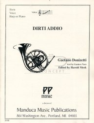 Donizetti G.: Dirti Addio for horn, voce and piano