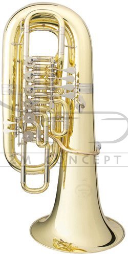 B&amp;S tuba F Perantucci 5100WG-1-0GB PT-16, złoty mosiądz, z futerałem
