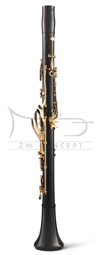 BACKUN klarnet B seria Lumiere, klapy i słupki pozłacane, drewno Grenadilla, z futerałem