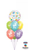 Balonowy topper na tort Samolot, mix, 29 cm