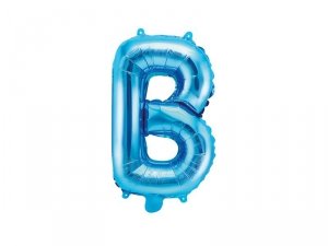 Balon foliowy Litera ''B'', 35cm, niebieski