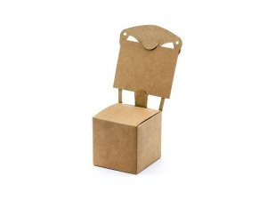 Pudełeczka Krzesełko, kraft, 5x5x5cm (1 op. / 10 szt.)