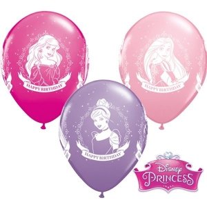 Balon QL 11 z nadrukiem Disney Princess Happy Birthday 1 szt.