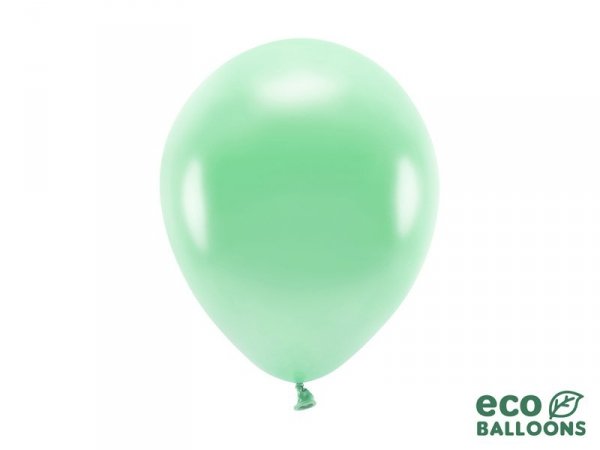 Balony Eco 26cm metalizowane, mięta (1 op. / 100 szt.)