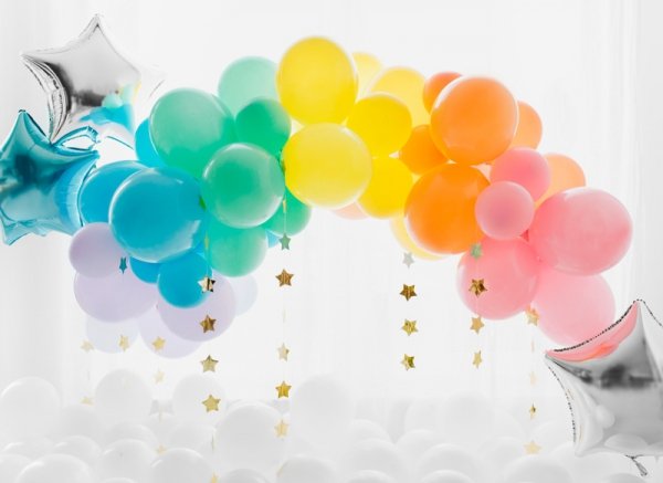 Balony Eco 26cm pastelowe, rumiany różowy (1 op. / 100 szt.)