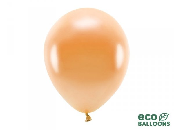 Balony Eco 30cm metalizowane, pomarańczowy (1 op. / 100 szt.)