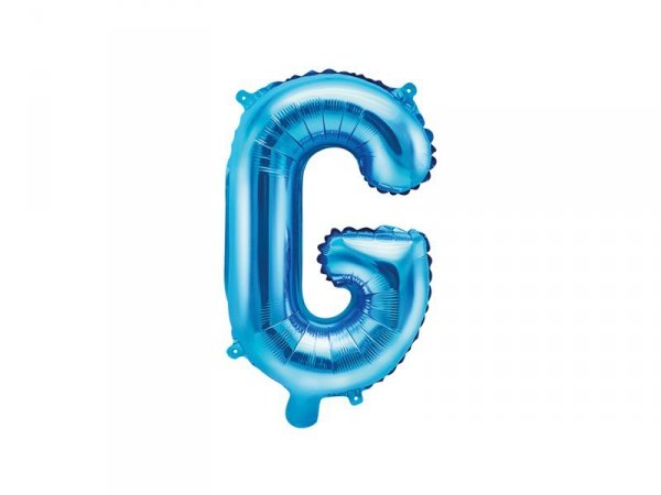 Balon foliowy Litera ''G'', 35cm, niebieski