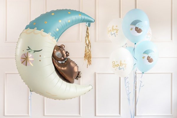 Balony 30 cm, Baby boy, mix (1 op. / 50 szt.)