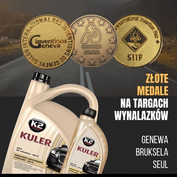 K2 KULER CZERWONY Płyn do chłodnic 5L -35C