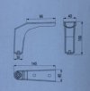 Nóżka meblowa NN85 100mm Czarny nikiel