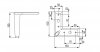 Nóżka meblowa NNK002 150mm Biały matowy