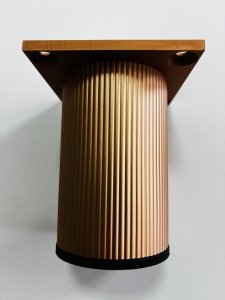 Nóżka meblowa R20 średnica 60mm wys.120mm Miedź
