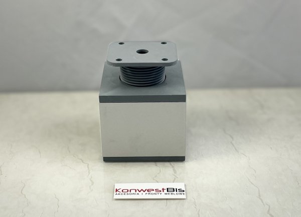 Nóżka meblowa kwadratowa 60mm Aluminium