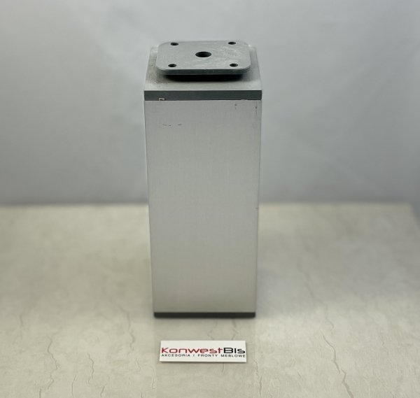Nóżka meblowa kwadratowa 60x60 150mm aluminium
