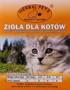 Herbal Pets Zioła pprzeciw pasożytom 1g - dla kota
