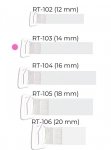 Ramiączka Julimex RT 103 silikonowe z metalowym zaczepem 14 mm