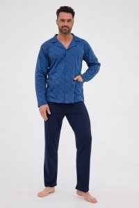 Piżama Cornette 114/78 dł/r 3XL-5XL męska rozpinana