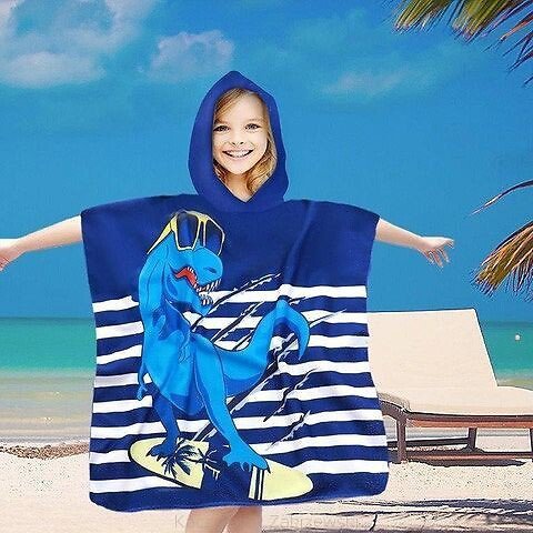 PonchoCotton World Plażowe Dziecięce z kapturem 60x60