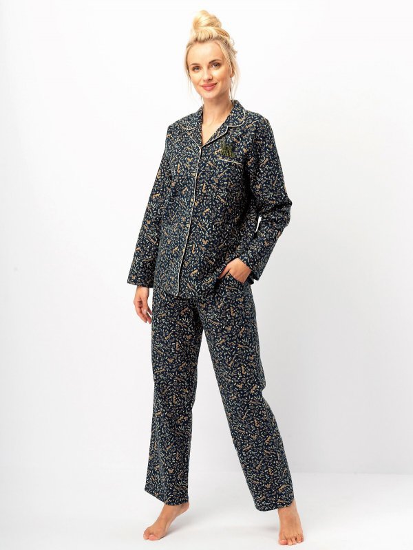 Piżama Key LNS 706 B25 dl/r S-XL rozpinana damska