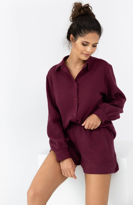 Piżama Sensis Ivory dł/r Muślin S-XL rozpinana