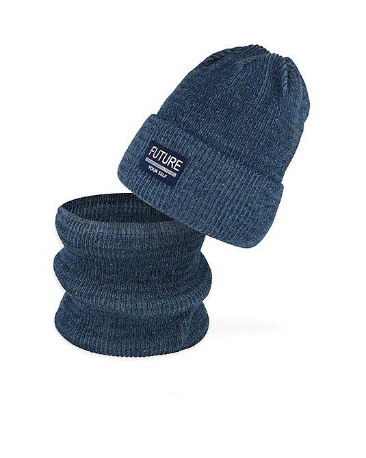 Komplet AJS 50-268 Czapka+komin chłopięcy