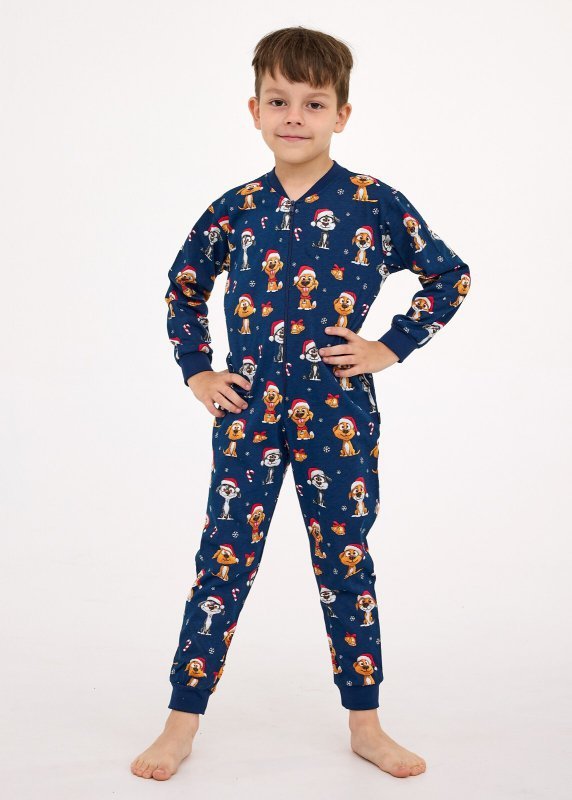 Kombinezon Cornette Kids Boy 185/180 Dog 2 dł/r Christmas 86-128