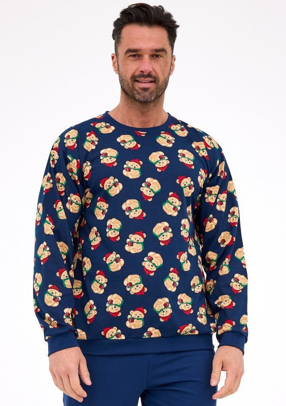 Piżama Cornette 457/293 Teddy 6 dł/r Christmas S-2XL męska
