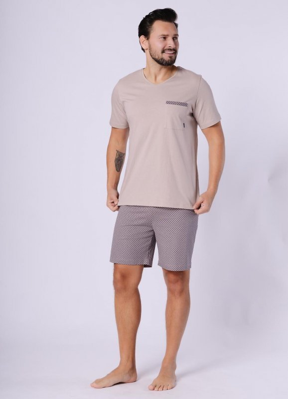 Piżama Hotberg 1757 Mikołaj kr/r M-2XL