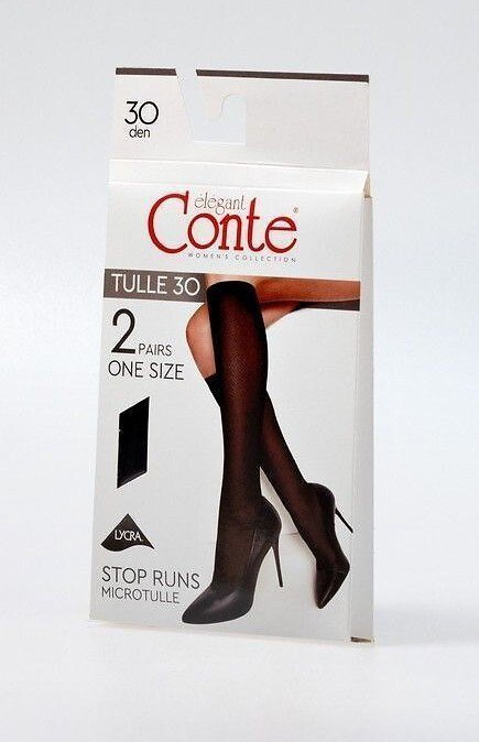 Podkolanówki Conte Elegant Tulle 30 den A'2