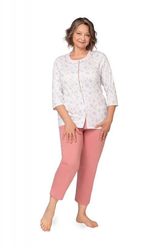 Piżama Martel Maria II 201 3/4 3XL-4XL damska rozpinana