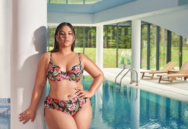 Biustonosz kąpielowy full cup Ava SK 218 Floral Maxi