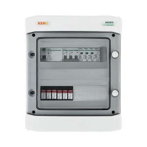 Rozdzielnica przyłączeniowa DC+ AC z ogranicznikiem przepięć 1000V typu 2, 2 x łańcuch PV, 2 x MPPT // ogr. AC typ 1+2, 20A 3-F, RCD 100mA 40A