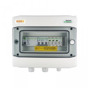 Rozdzielnica przyłączeniowa AC z ogranicznikiem przepieć typ 1+2, 16A 3-F, RCD 100mA typ A