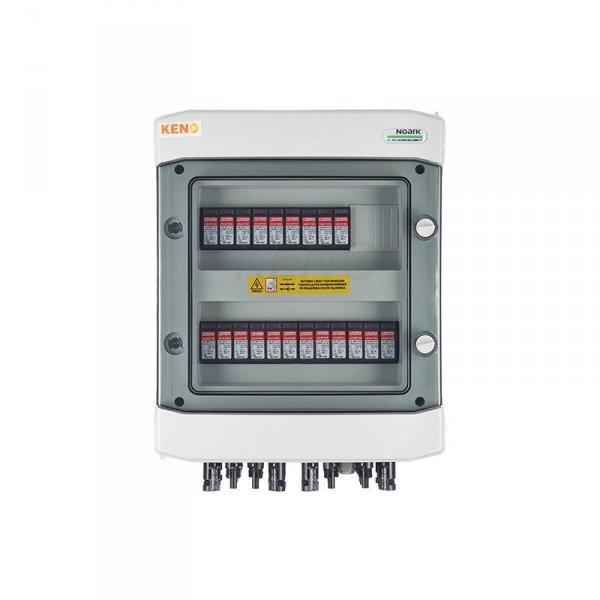 Rozdzielnica przyłączeniowa DC z ogranicznikiem przepięć 1000V typu 1+2, 7 x łańcuch PV, 7 x MPPT