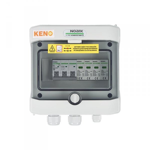 Rozdzielnica przyłączeniowa AC z ogranicznikiem przepieć typ 2, 10A 3-F