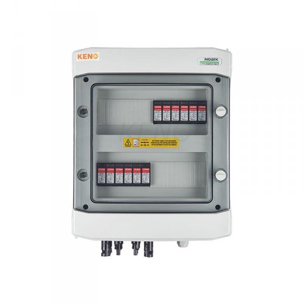 Rozdzielnica przyłączeniowa DC z ogranicznikiem przepięć 1000V typu 2, 4x łańcuch PV, 4x MPPT