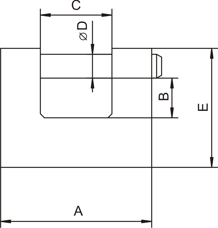 Kłódka atestowana TANTAL klasy C LOB