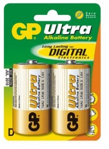 GP Bateria alkaliczna LR20 Ultra Alkaline BL/2