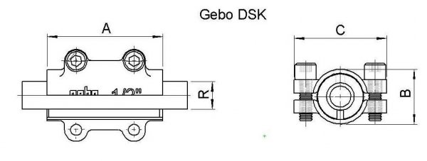 Obejma naprawcza DSK DN80 3&quot; GEBO