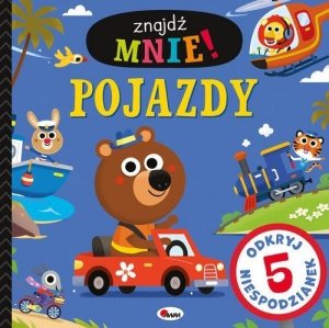 Znajdź mnie! Pojazdy. Odkryj 5 niespodzianek 
