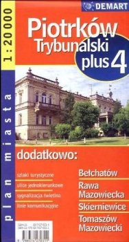 Piotrków Trybunalski +4. Plan miasta, 1:20 000