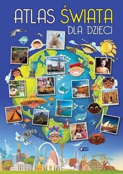 Atlas świata dla dzieci- uszkodzona okładka