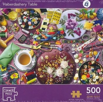 Haberdashery table. Puzzle 500 elementów
