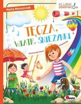 Tęcza, wiatr, śnieżynki