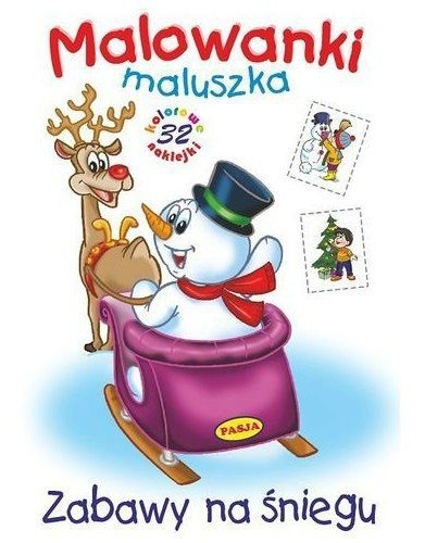 Malowanki maluszka. Zabawy na śniegu, Ernest Błędowski