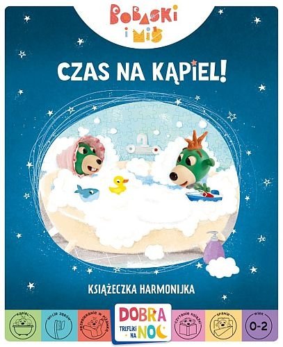 Bobaski i Miś. Czas na kąpiel. Książeczka harmonijka